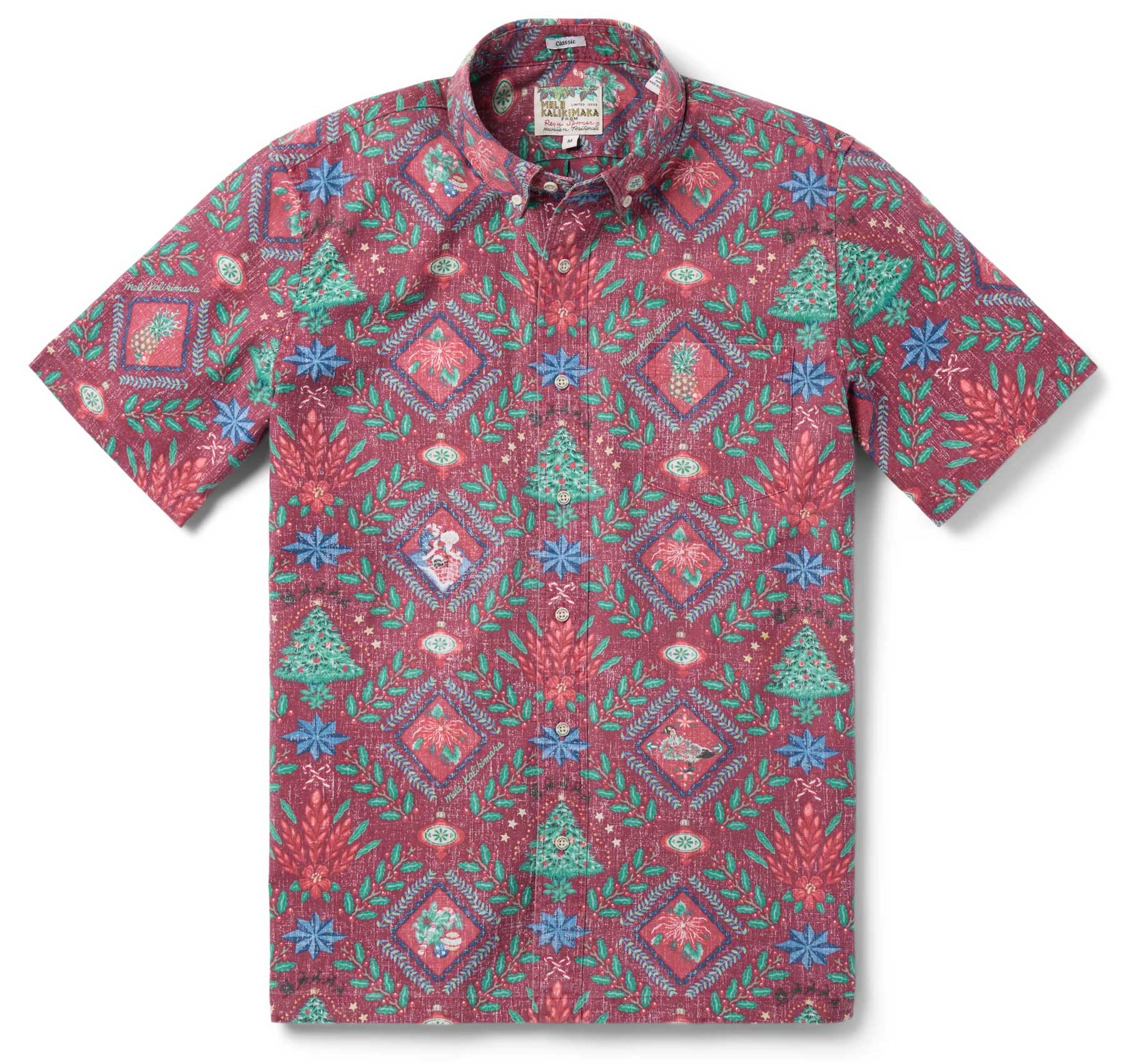 Reyn Spooner - Hawaiian Christmas 2025 - Holiday Red | Aloha Shirt