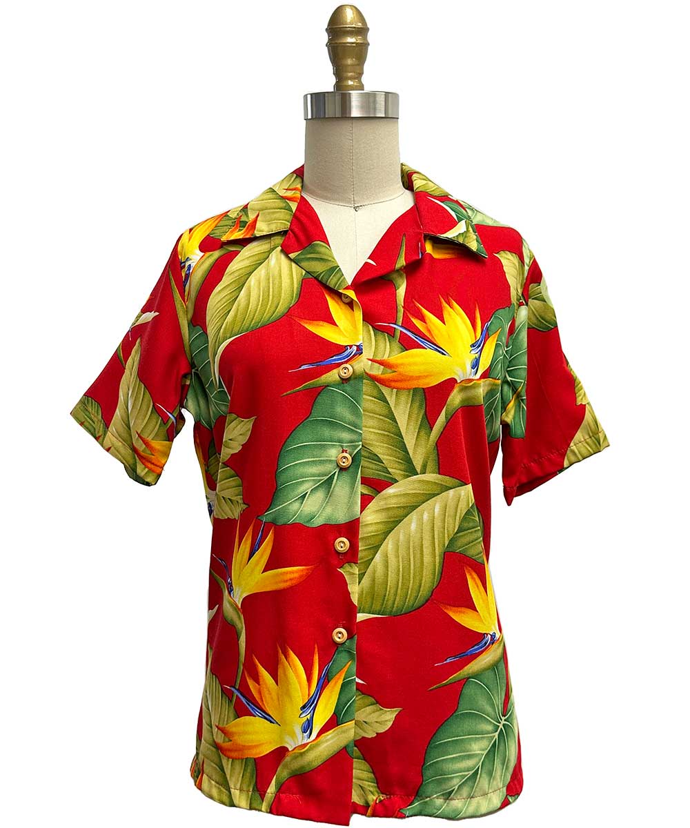 Birds of Paradise Cream Aloha Shirt