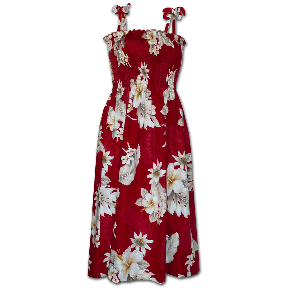 red and white hibiscus dress VTG Sidan Hawaii Maxi Dress Red White Hibiscus Long MuuMuu Gown Flowy Small