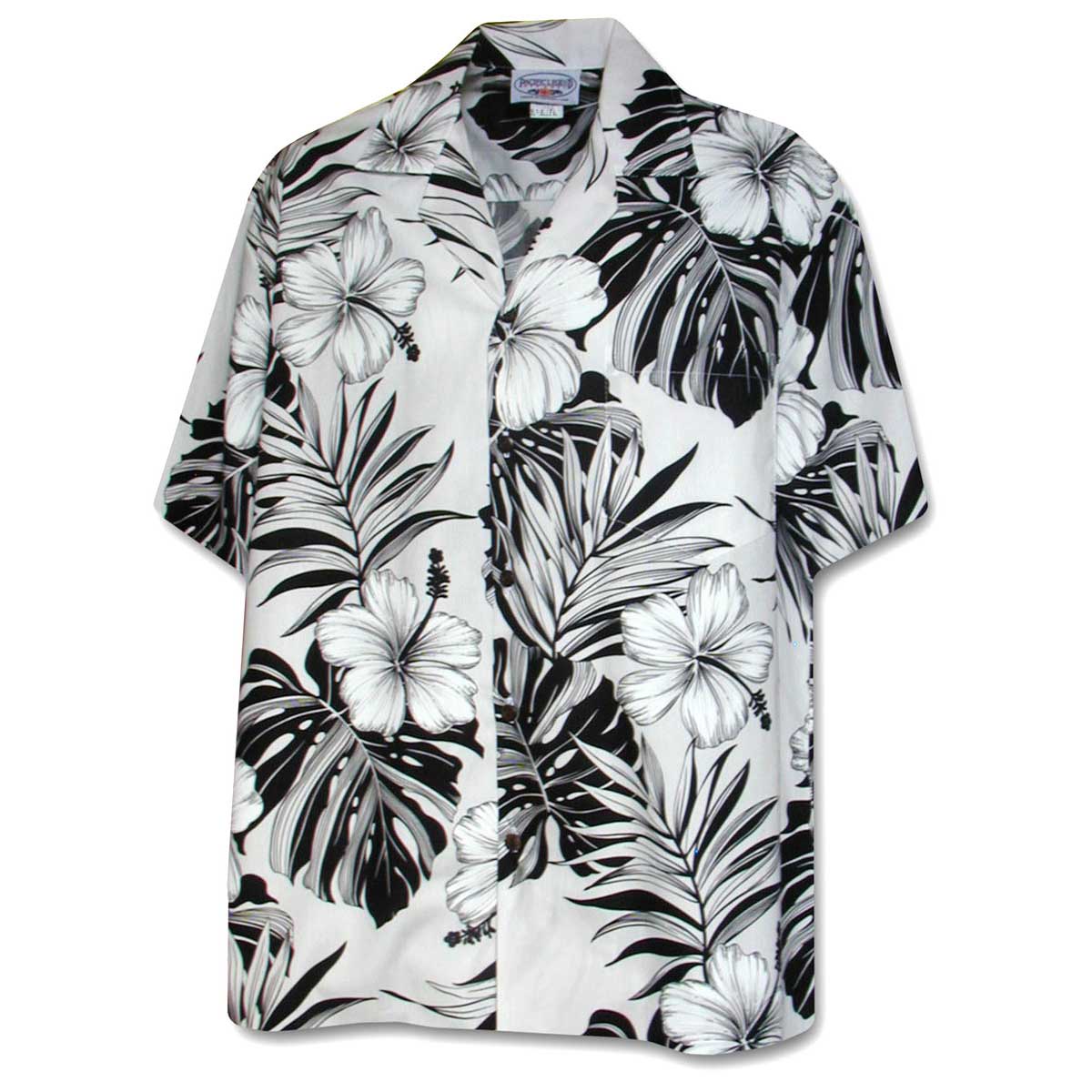Pacific Legend Big Hibiscus - White | Aloha Shirt Shop