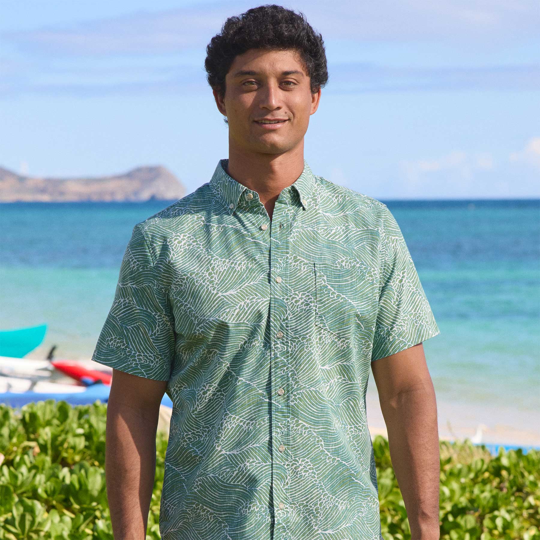 Green Hawaiian Shirts