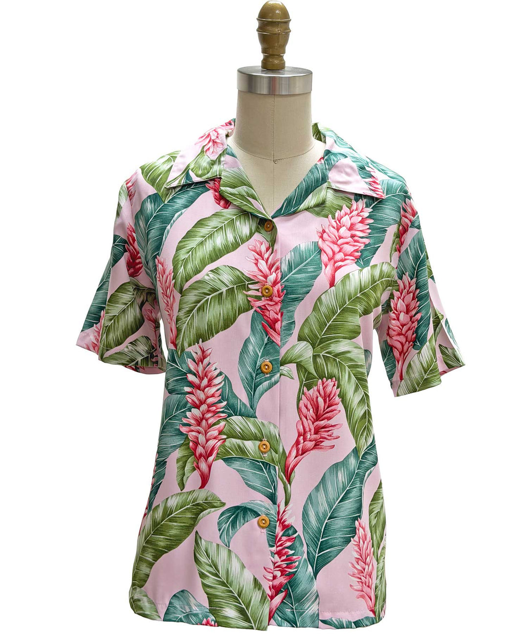 Ladies Red Ginger Camp Shirt - Pink