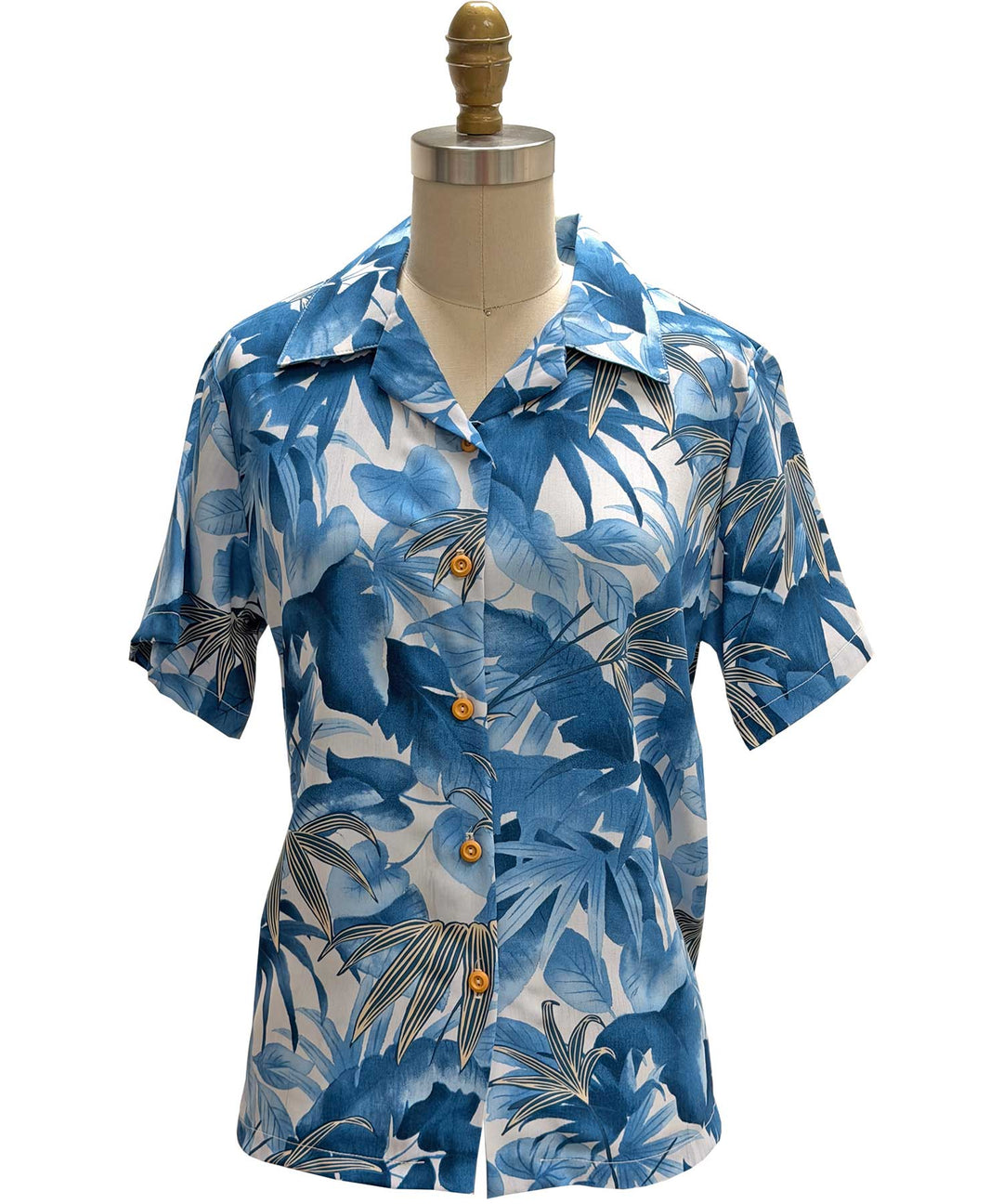 Ladies Shadow Garden Camp Shirt - Blue