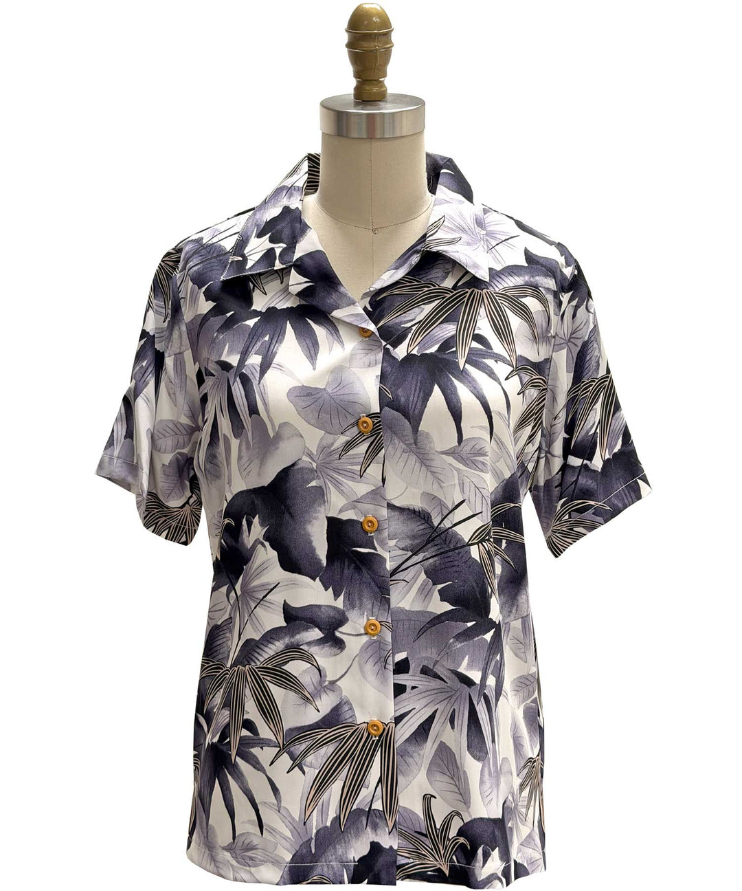 Ladies Shadow Garden Camp Shirt - Gray