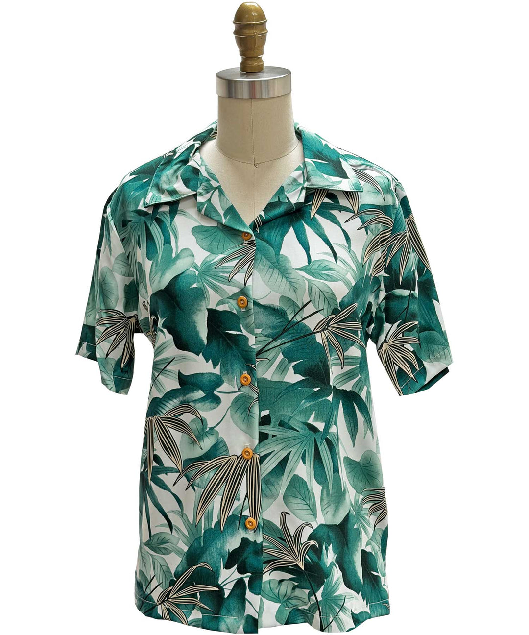 Ladies Shadow Garden Camp Shirt - Green