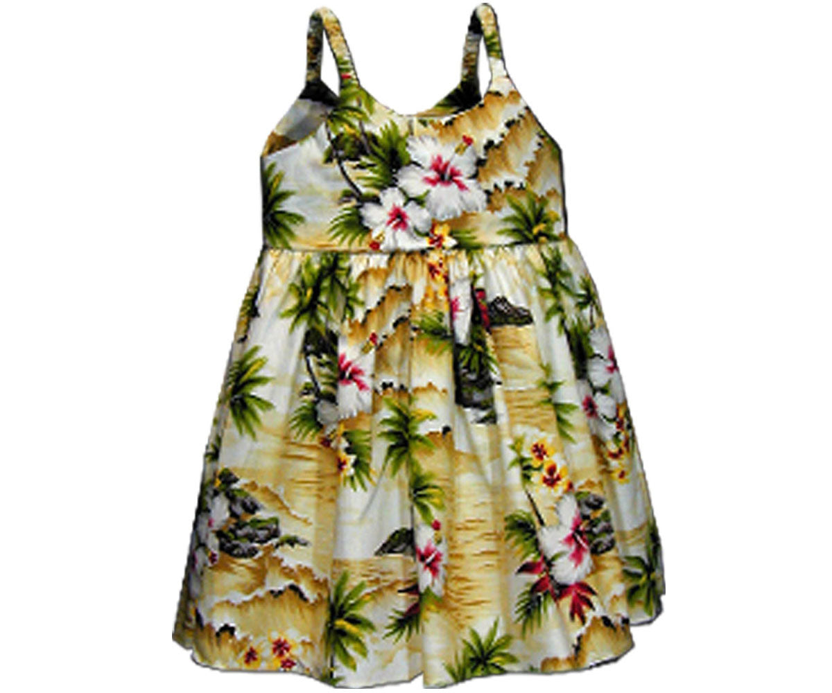 Diamond Head Beach Maize Girl's Bungee Dress