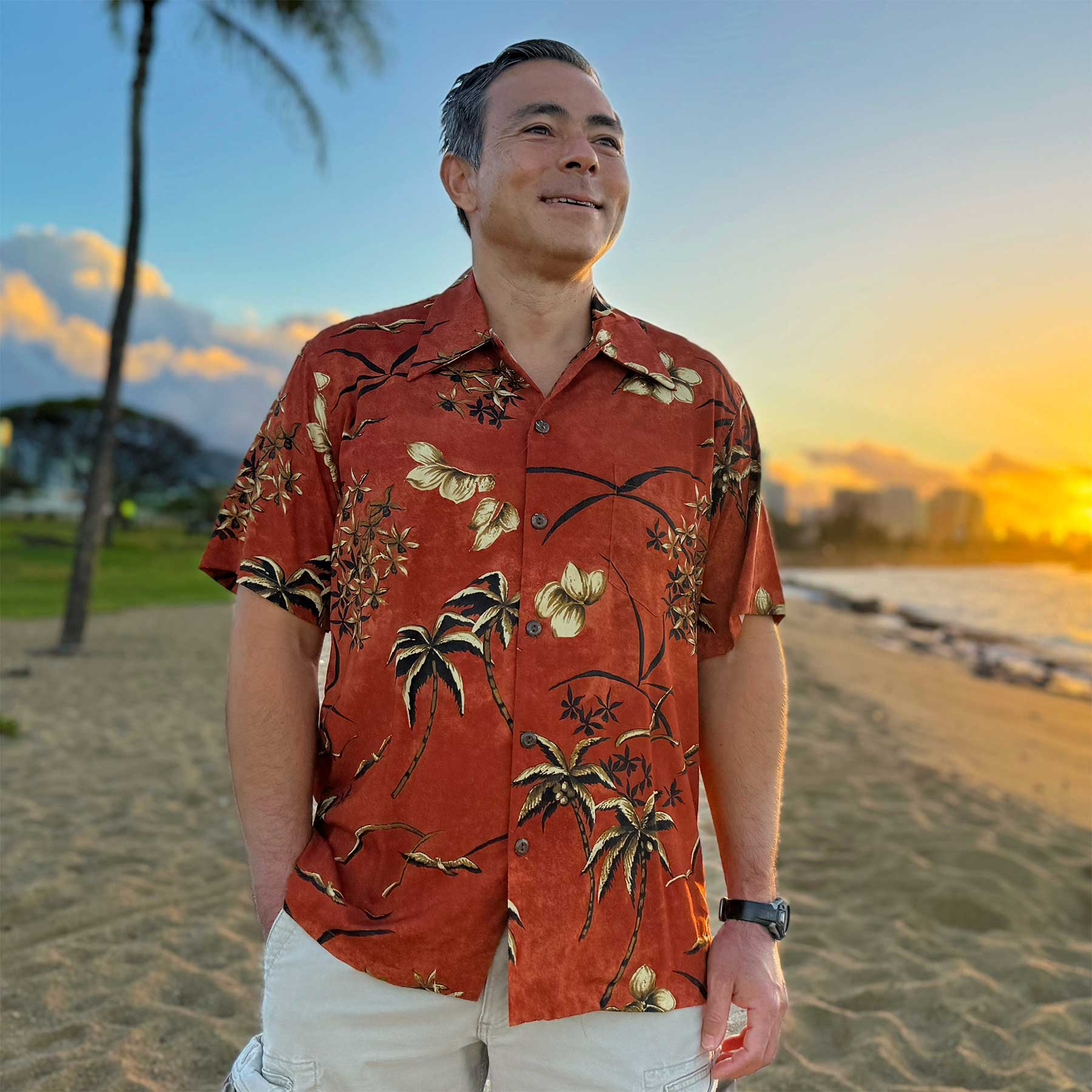 Retro Oasis Aloha Shirt by Diamond Head Sportswear