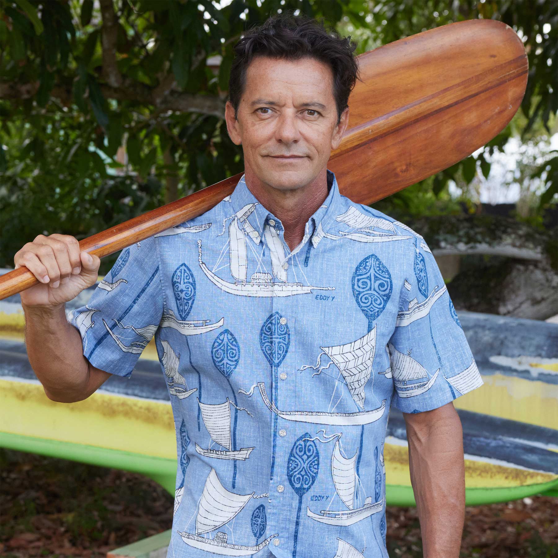 Reyn Spooner - South Pacific Voyagers Aloha Shirt