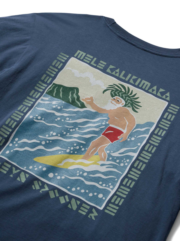 Holiday Shaka Rider Graphic Tee - Navy
