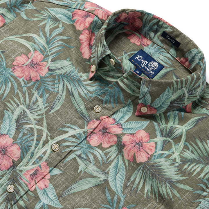 Palm Floral - Olive