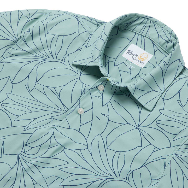 Botanic Bliss Performance Polo - Lilypad