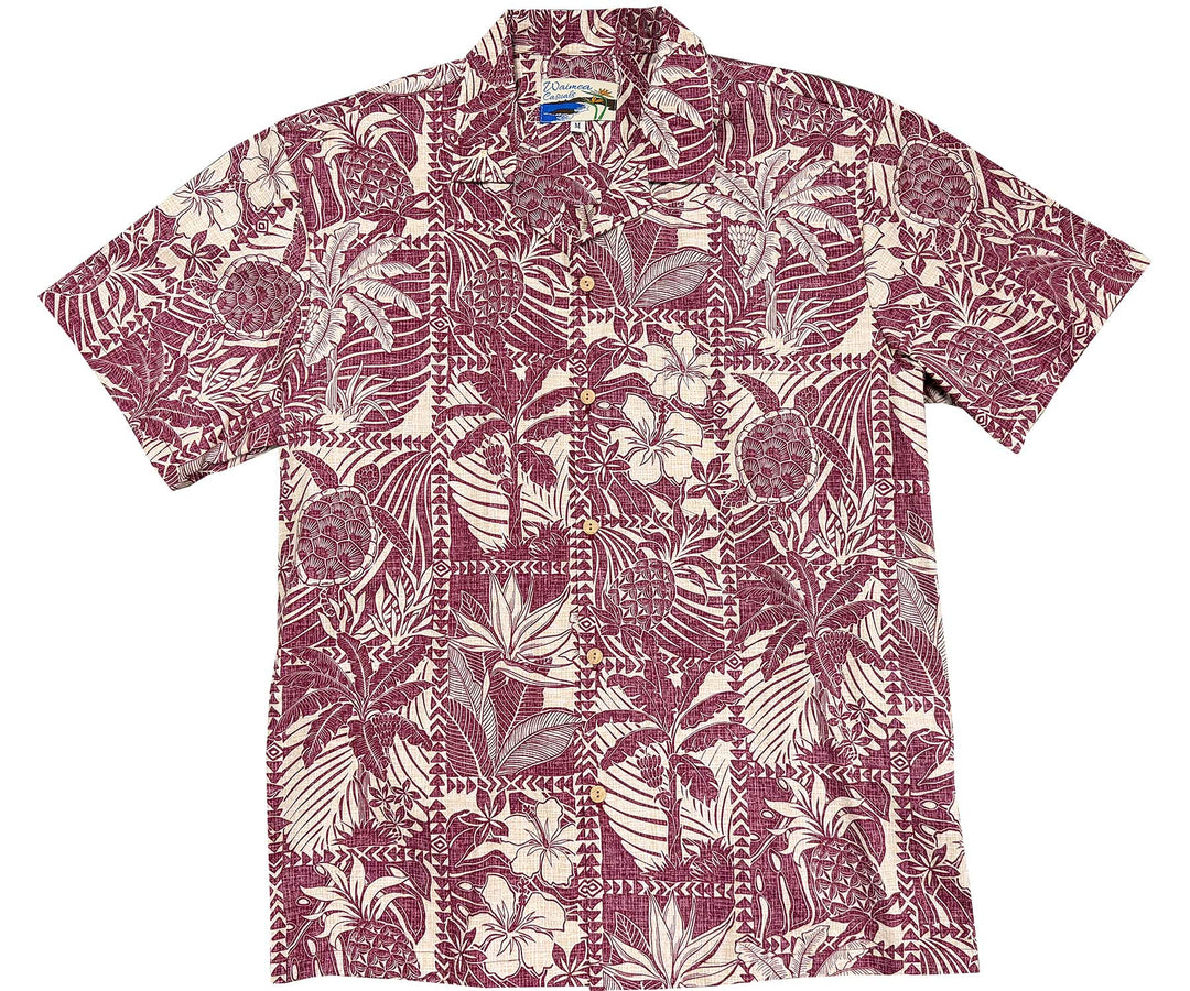 Honu and Pineapples - Red