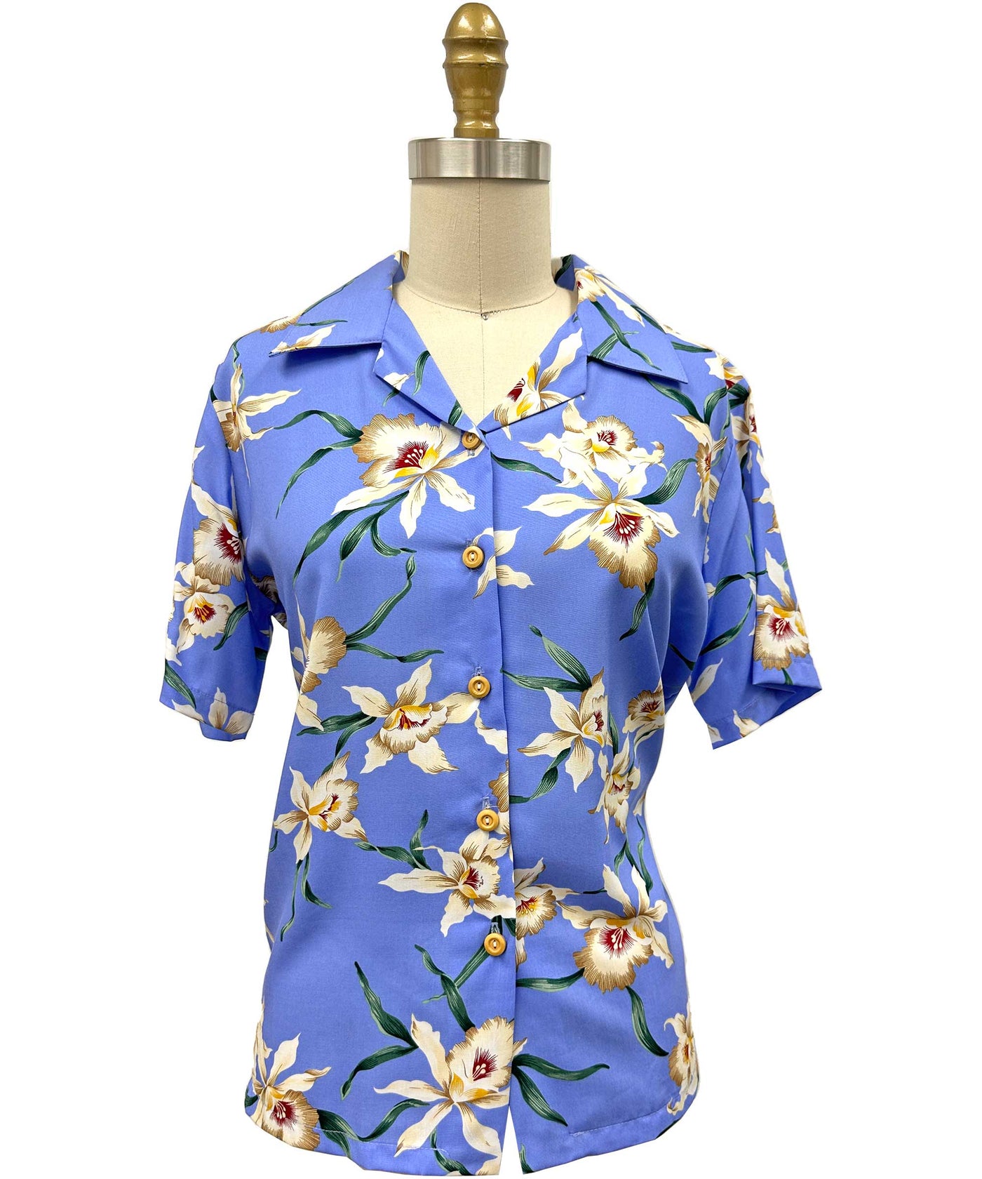 Ladies Star Orchid Periwinkle Camp Shirt
