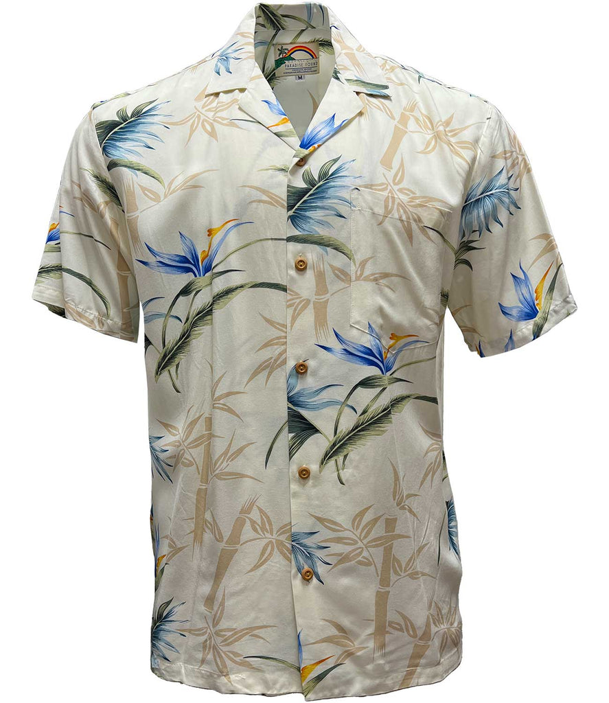 Paradise Found Bamboo Paradise - Cream | Aloha Shirt Shop