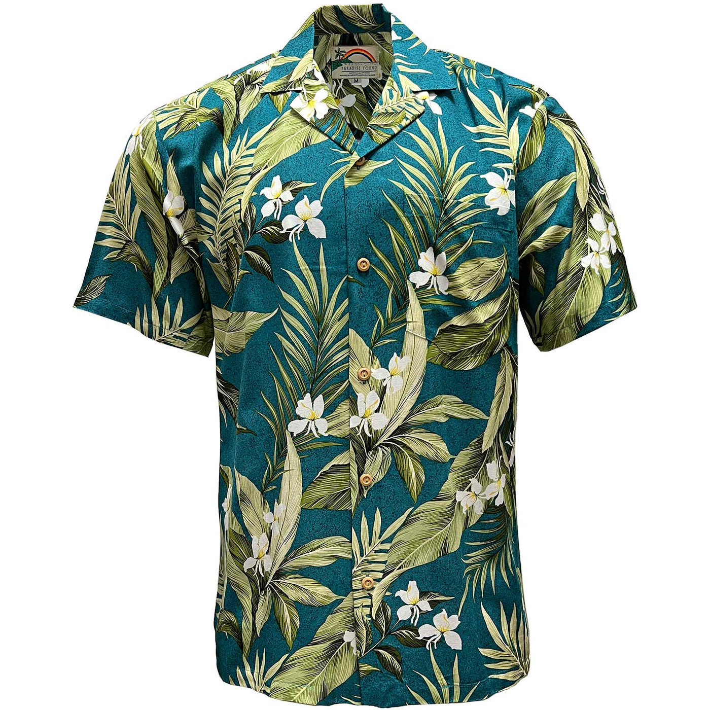 White Ginger (jade) Hawaiian Shirt by Paradise Found