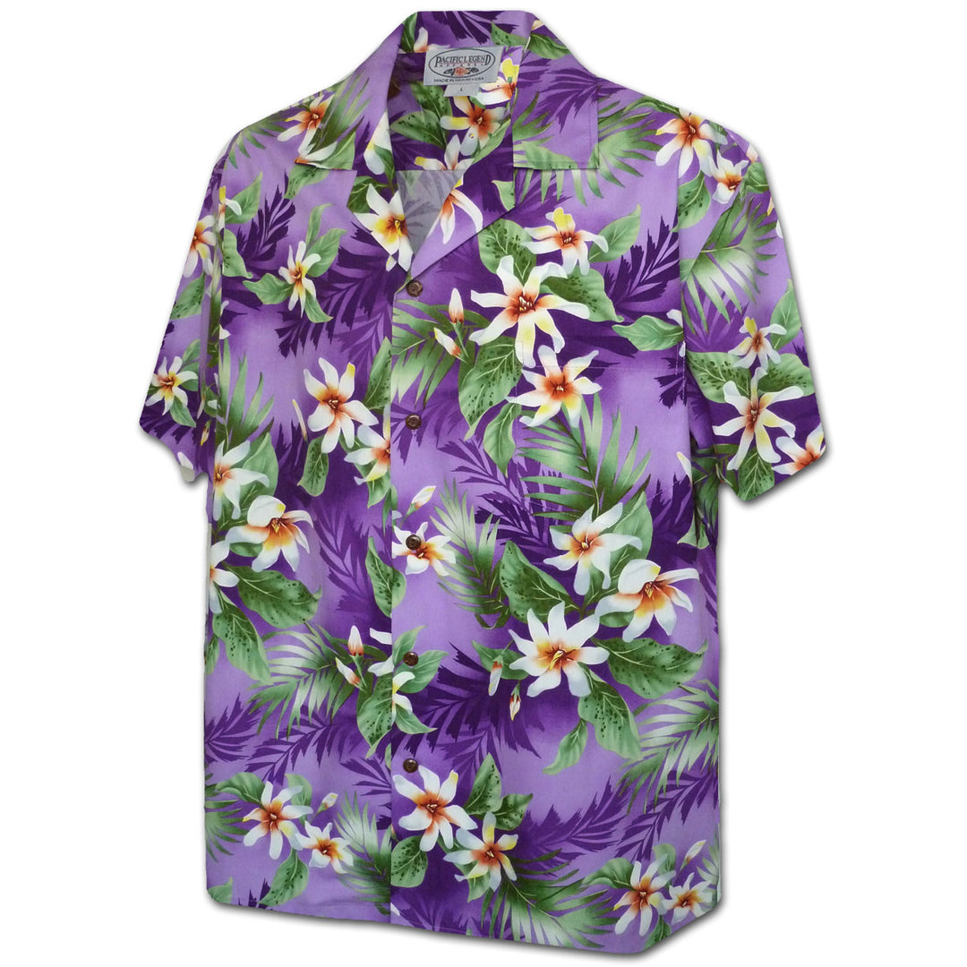 Pacific Legend Tropical Tiare - Purple | Aloha Shirt Shop